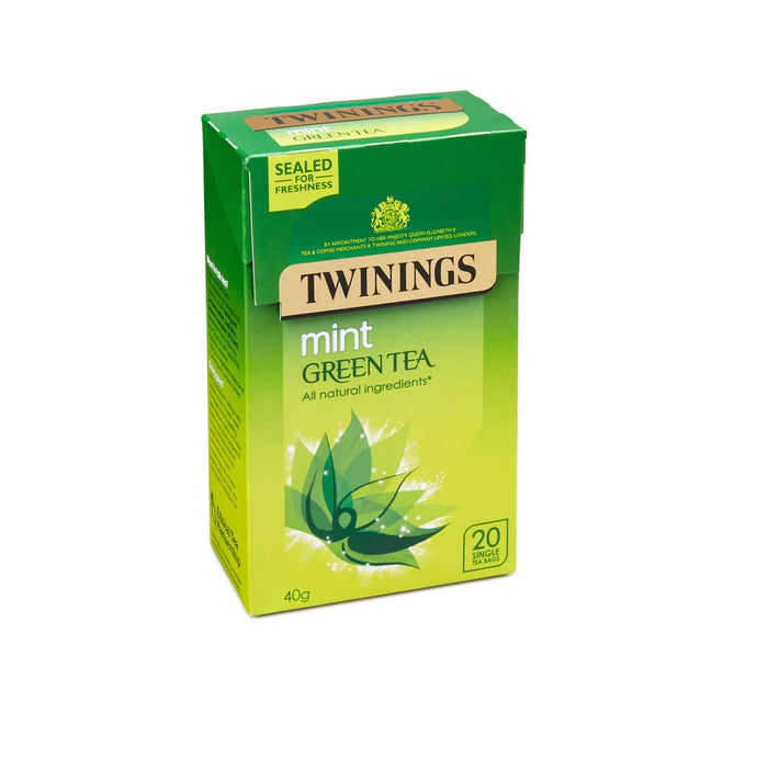 Twinings Mint Green Tea 20 Single Tea Bags 40g product image