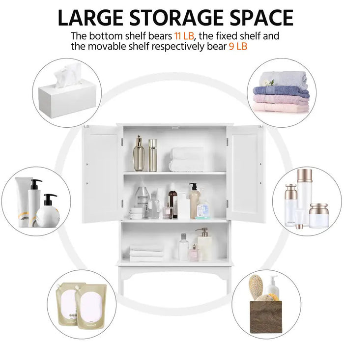 UPTIN Blue 25" x 66" Toilet Bathroom Rack (RTA)