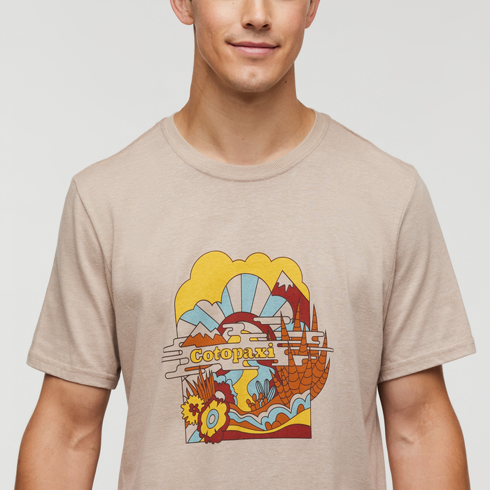 Utopia T-Shirt - Men's, Oatmeal, Model Kellan