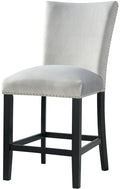 VALERY Gray Velvet 20" Wide Counter Chair