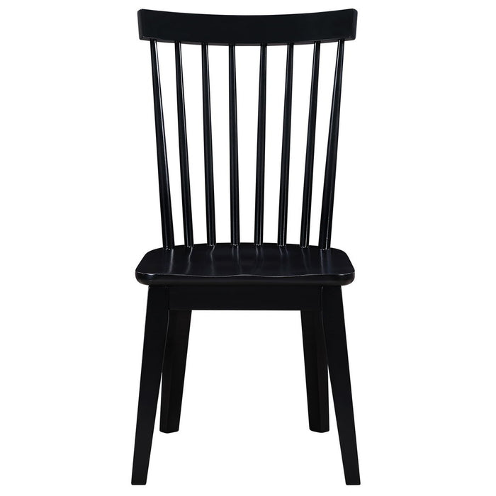 Vaughn - Shaker Spindle Dining Chair - Black