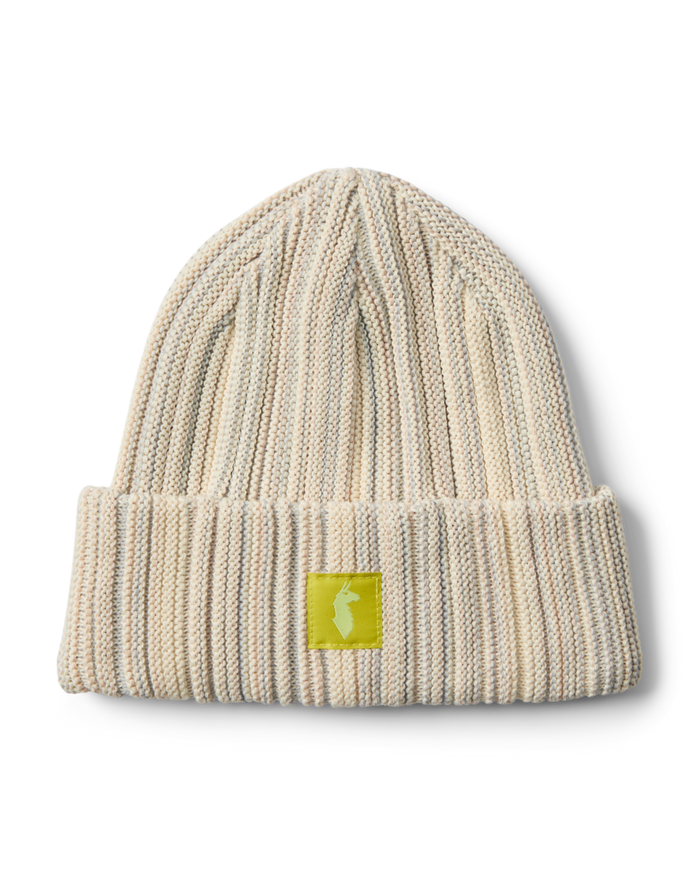 Vertical Stripe Beanie, Mineral Chalk/Vapor