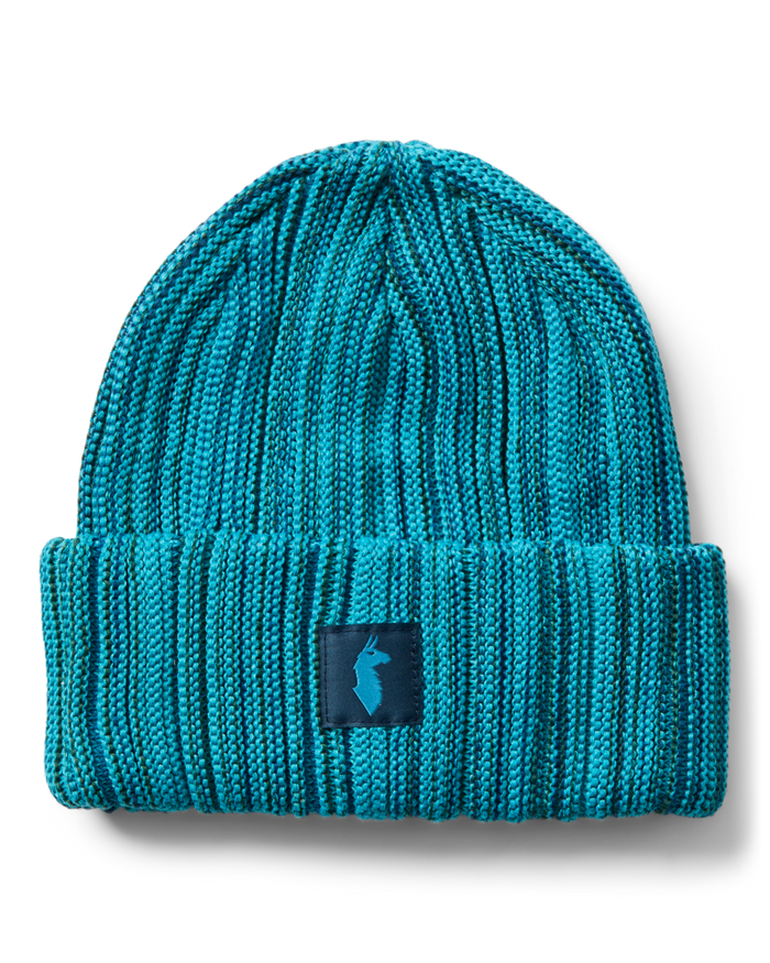 Vertical Stripe Beanie, Indigo Deep Ocean/Oasis