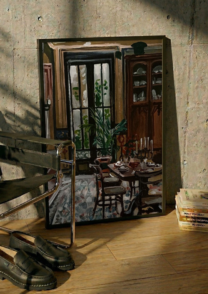 Vue de la cour depuis la salle à manger - Mariam De Giorgio