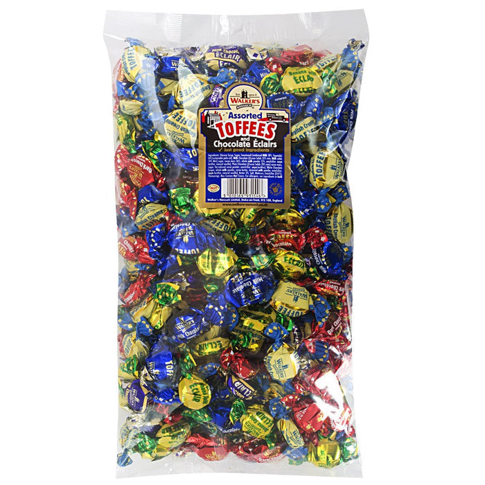 Walkers Nonsuch Assorted Toffees and Chocolate Eclairs Bulk Bags 2.5kg product image