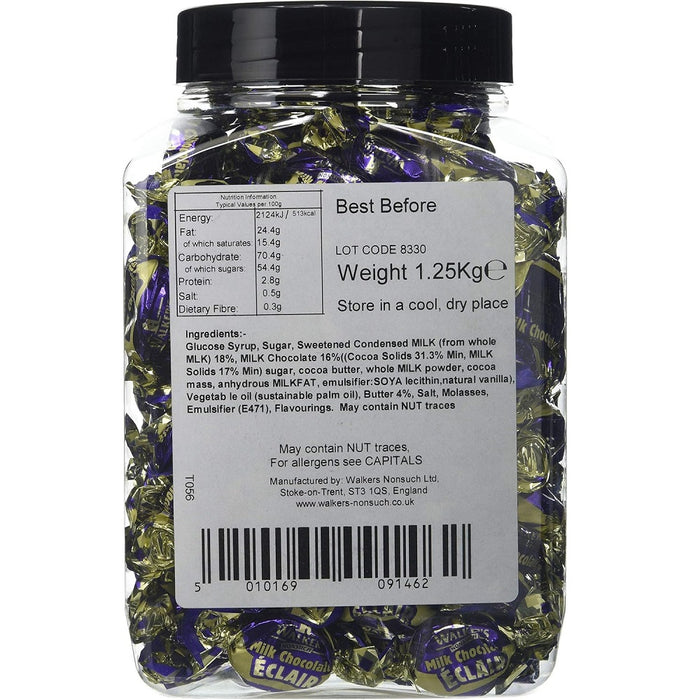 Walkers Nonsuch Milk Chocolate Eclairs Jar 1.25kg