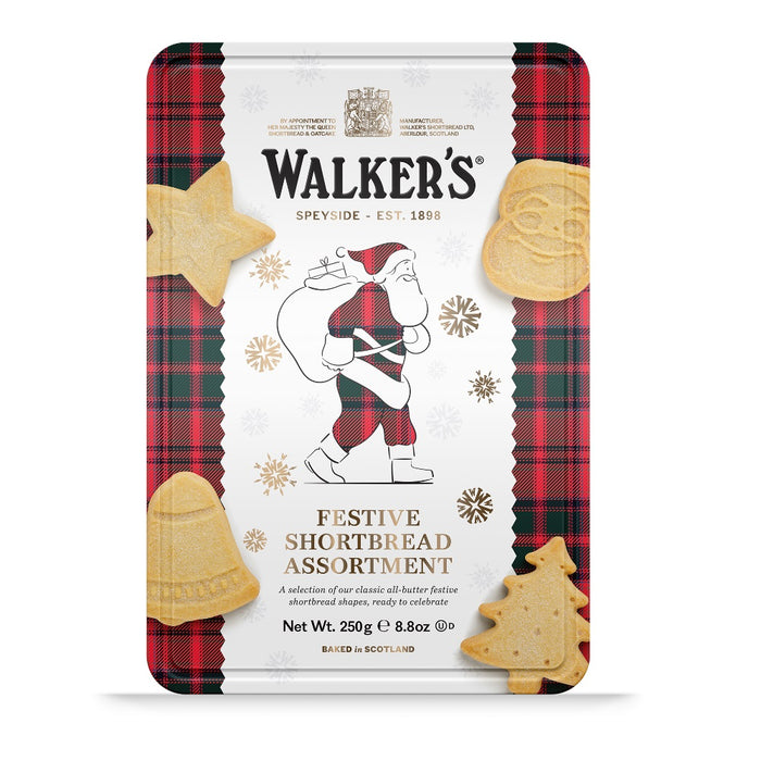 Walkers Shortbread Santa Tin 8.8 oz product image
