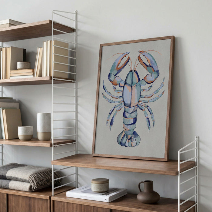 Watercolor Blue Lobster - Nikita Jariwala