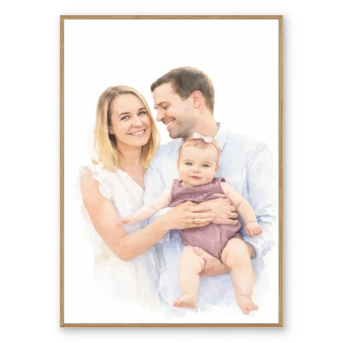 Watercolour Portrait - Personalized Poster