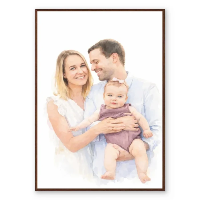 Watercolour Portrait - Personalized Poster