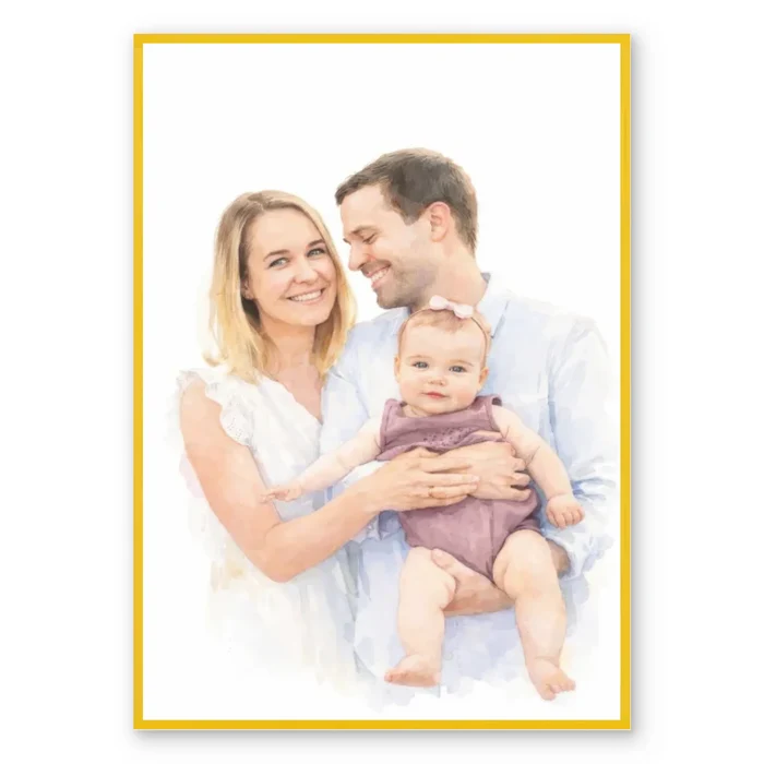Watercolour Portrait - Personalized Poster