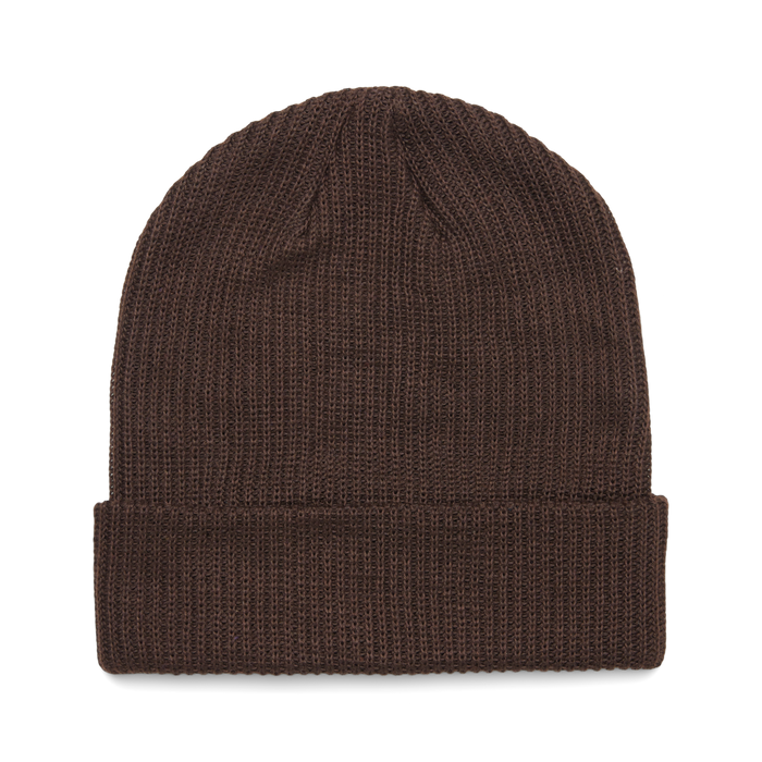 Wharf Beanie, Coffee, Detail