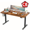 WHISTLER Brown 55" x 24" Desk With Powered Adjustable Height (RTA)