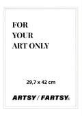 White Wooden Frame 30x42 cm
