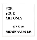 White wooden frame 50x50 cm