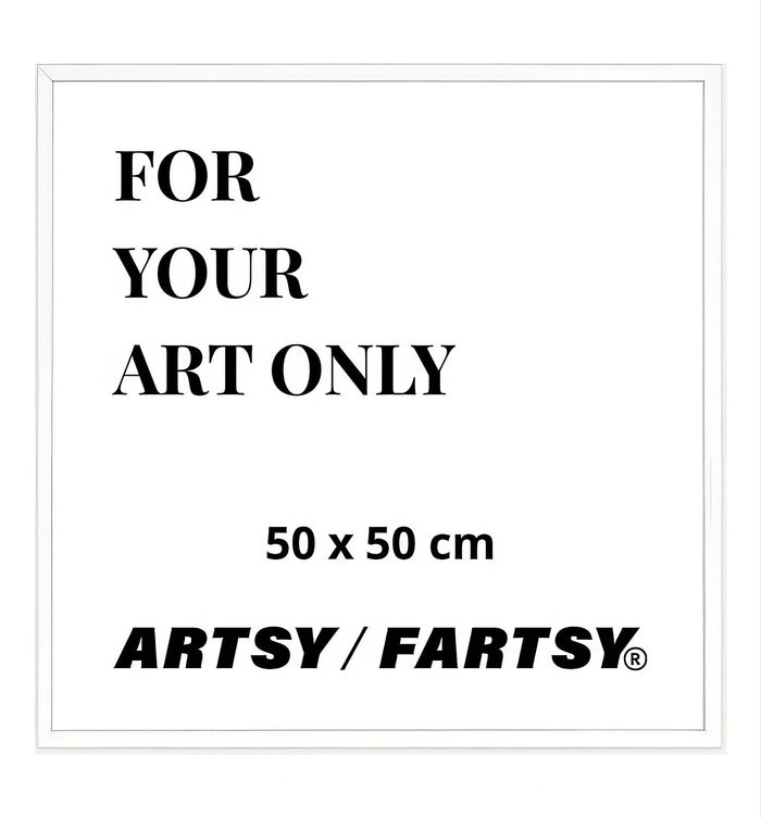White wooden frame 50x50 cm