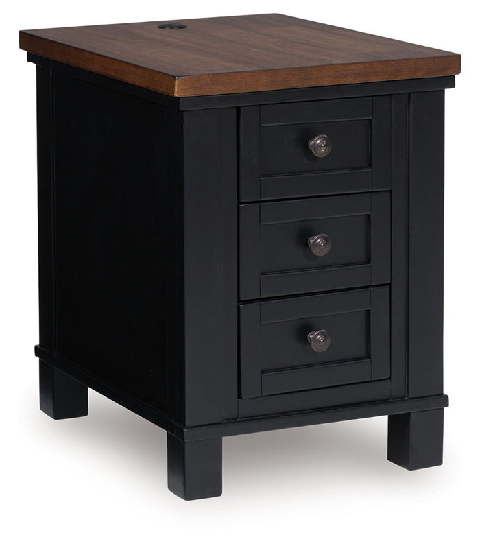 Wildenauer - Chair Side End Table - Brown / Black