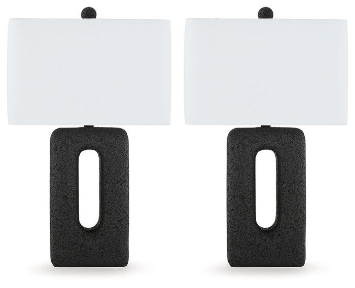 Wimmings - Poly Table Lamp (Set of 2) - Black