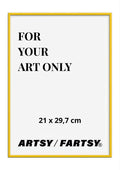 Yellow Wooden Frame 21x30 cm