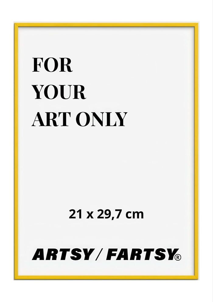Yellow Wooden Frame 21x30 cm
