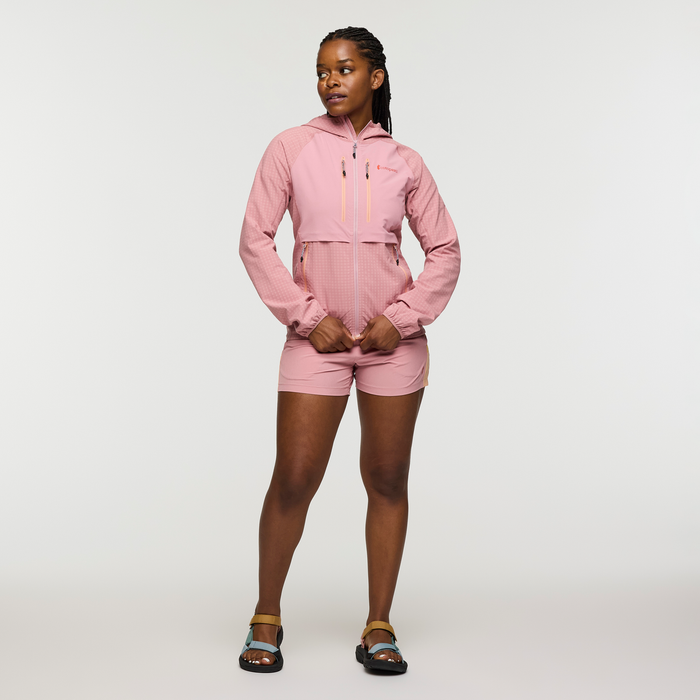Yermo Hooded Jacket - Women's, Rose, Model Nadine