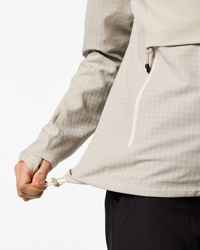 Yermo Hooded Jacket - Women's, Mineral, Model Lola