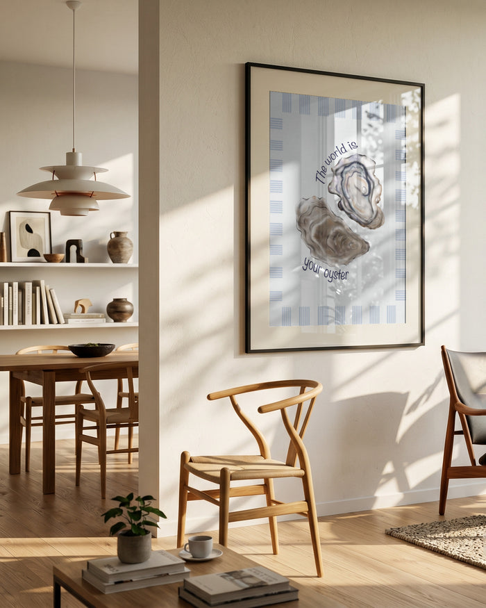 Your Oyster by Lisen Vennesland in interior setting
