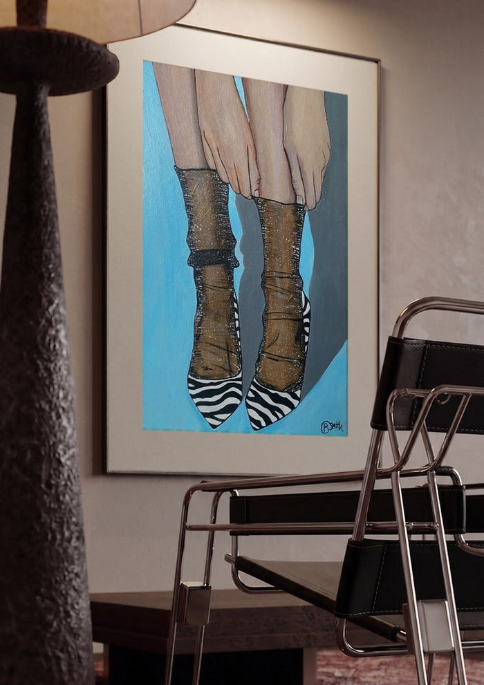 Zebra Heels - Art By Biba