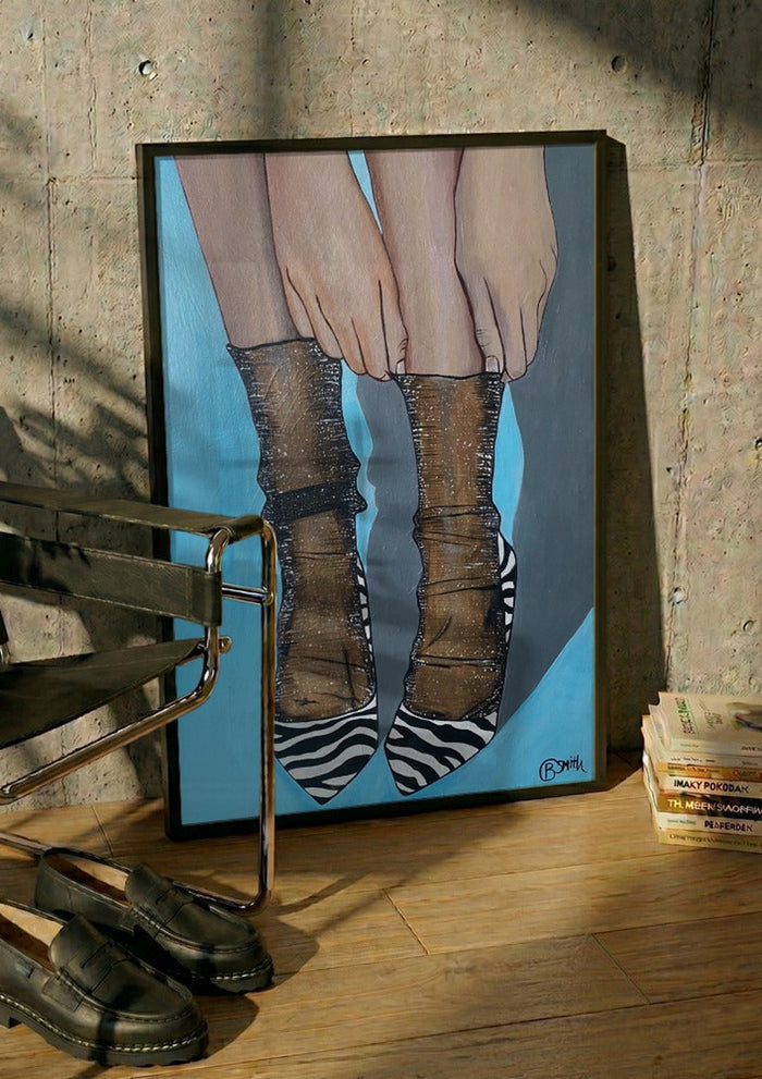 Zebra Heels - Art By Biba