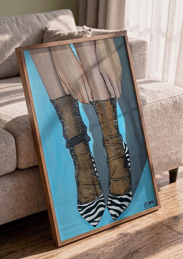 Zebra Heels - Art By Biba