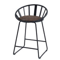 Zudora - Counter Height Chair (Set of 2) - Synthetic Leather & Black
